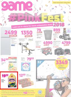 Game Zambia : Pink Fest (25 April - 9 May 2018), page 1