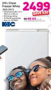 KIC 210L Chest Freezer White KCG 210 1