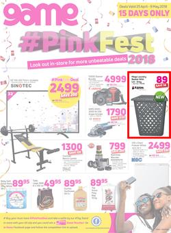 Game Namibia : Pink Fest (25 April - 9 May 2018), page 1