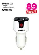 Swiss 3.1A MI US Car Charger