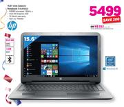 HP 15.6" Intel Celeron Notebook 15-AY032