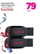 Sandisk Cruzer 8GB USB 2.0 Flash Drive-Each