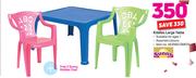 Sunny Kiddies Large Table + Free 2 Sunny Kiddies Chair