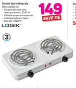 Logik Double Spiral Hotplate RSH-246083-01