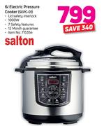 Salton 6L Electric Pressure Cooker SEPC-01