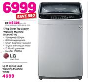 LG 15Kg Top Loader Washing Machine White