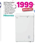 Hisense 130L Chest Freezer White H130CF 