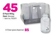 4L Clear Glass Dispenser