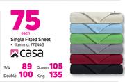 Casa Queen Fitted Sheet-Each