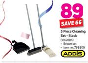 Addis 3 Piece Cleaning Set-Black