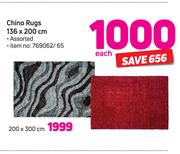 Chino Rugs 136 x 200cm-Each 