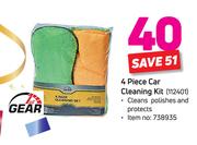 1st Gear 4 Piece Car Cleaning Kit 112401