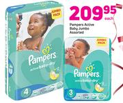 Pampers Active Baby Jumbo Assorted-Each