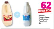 Nammilk Omaere Sweet Full Cream Or Farm Fresh-2L For Both