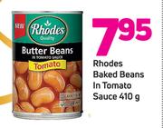 Rhodes Baked Beans In Tomato Sauce-410g