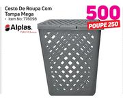 Alplas Cesto de Roupa com tampa Mega
