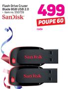 Sandisk Flash Drive Cruzer Blade 8GB USB 2.0-cada