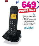 Alcatel Telefone Preto sem Fio E132