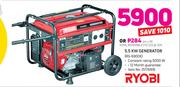 Ryobi 5.5KW Generator RG-6900K