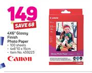 Canon 4 x 6" Glossy Finish Photo Paper