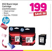 HP 652 Black Inkjet Cartridge CNHPMF6V25AE-Each