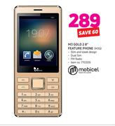 Mobicel M3 Gold 2 8" Feature Phone M3G