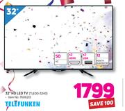 Telefunken 32" HD LED TV TLEDD-32HD
