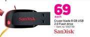 Sandisk Cruzer Blade 8GB USB 2.0 Flash Drive