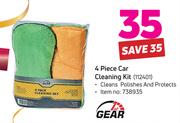 1st Gear 4 Piece Car Cleaning Kit 