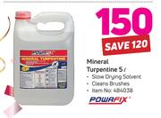 Powafix Mineral Turpentine-5Ltr