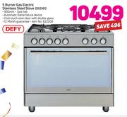 Defy 5 Burner Gas Electric Stainless Steel Stove DGS161