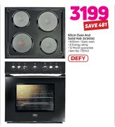 Defy 60cm Oven & Solid Hob DCB006
