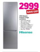 Hisense 359Ltr Bottom Freezer Fridge H359BME