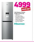 Hisense 340Ltr Bottom Freezer Fridge H340BI-WD