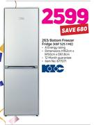 KIC 263Ltr Bottom Freezer Fridge KBF 525 1 ME