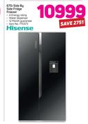 Hisense 670Ltr Side By Side Fridge Freezer