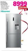 Hisense 610Ltr Bottom Freezer Fridge Inox H610BI-WD