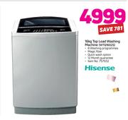 Hisense 16Kg Top Load Washing Machine WTQ1602S