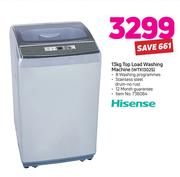 Hisense 13Kg Top Load Washing Machine WTX1302S