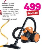 Bennett Read Bagless Cylinder Vacuum Cleaner Zoom Compact
