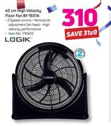 Logik 40cm High Velocity Floor Fan BF-1601A