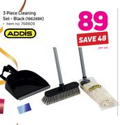 Addis 3-Piece Cleaning Set-Black 1862BK
