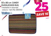 Waltex 50x80cm Candy Overlocked Rug-Each