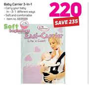 Soft Beginnings Baby Carrier 3-In- 1