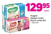 Huggies Nappies Jumbo Boy Or Jumbo Girl-Each