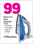Binatone Steam Iron Steel Soleplate