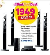 Samsung Home Theatre System Tall Speakers BLUE RAY HT-J