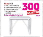 Marko Desk (H75 x W94 x D54cm)-Each
