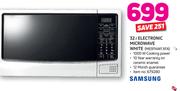 Samsung 32Ltr Electronic Microwave White ME9114W1XFA