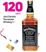 Jack Daniels Tennessee Whiskey-1Ltr Each